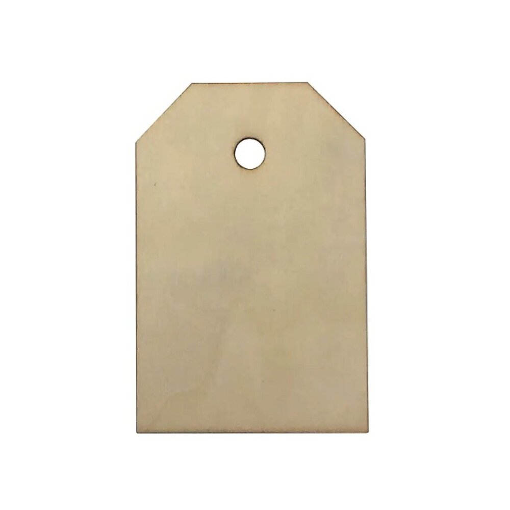 36 Pieces Unfinished Wooden Tags